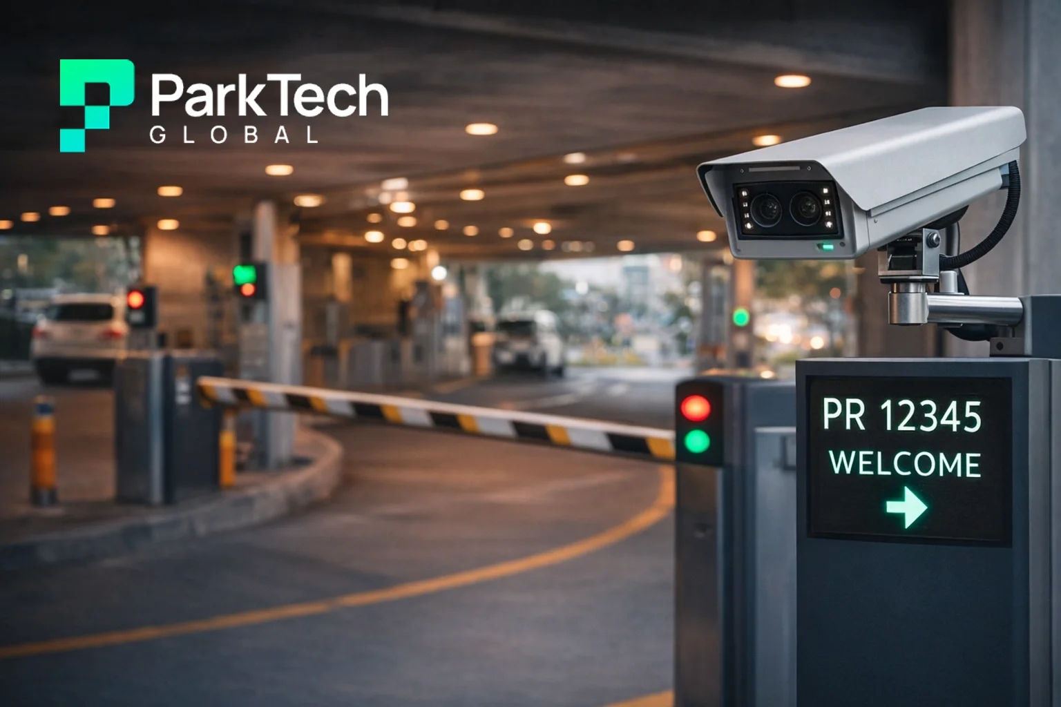Illustration d’un système de parking par caméra ParkTech Global